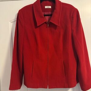 Vintage Northern Traditions Red Fleece Jacket - size 14